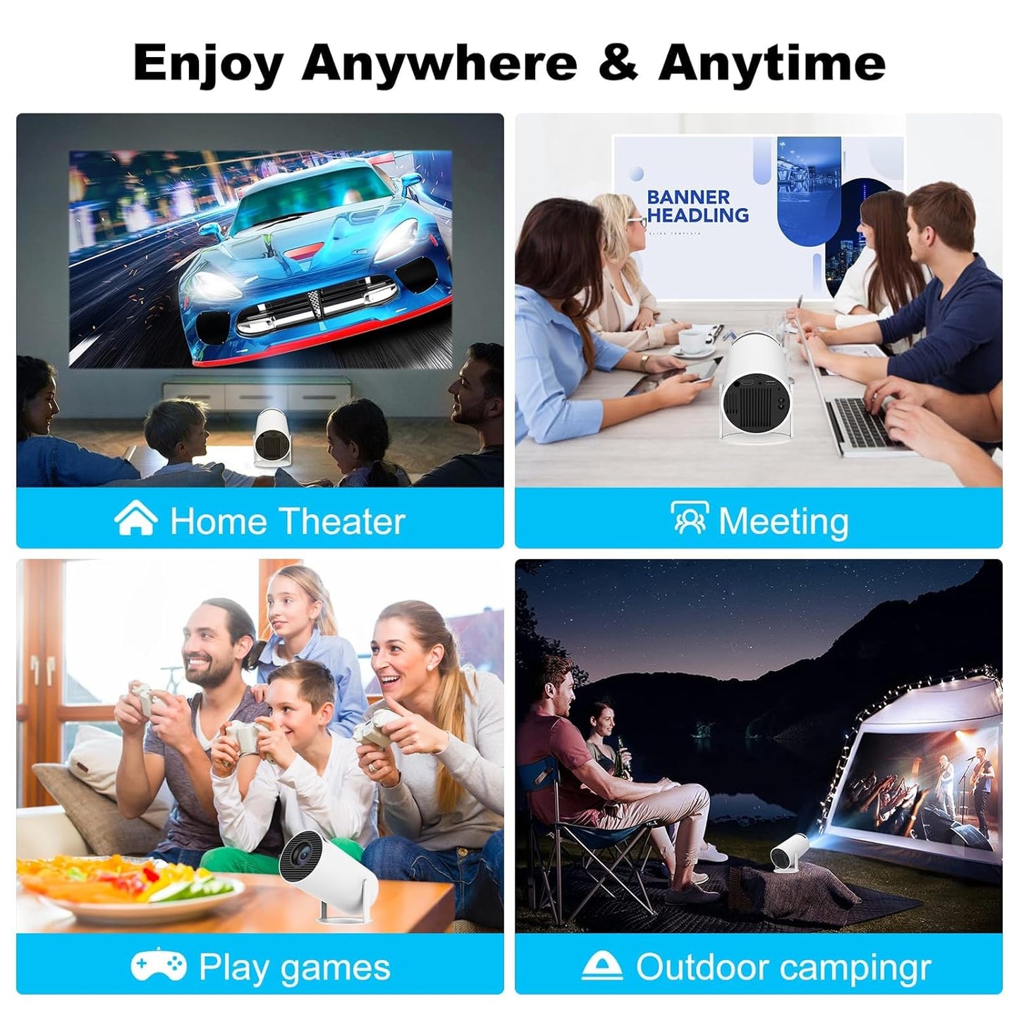 Grabio™ Smart 4K Projector