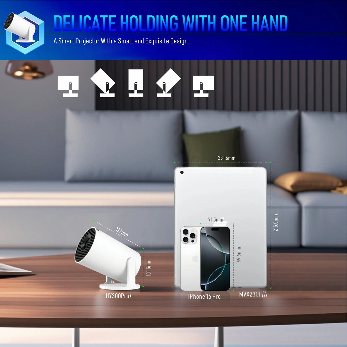Grabio™ Smart 4K Projector