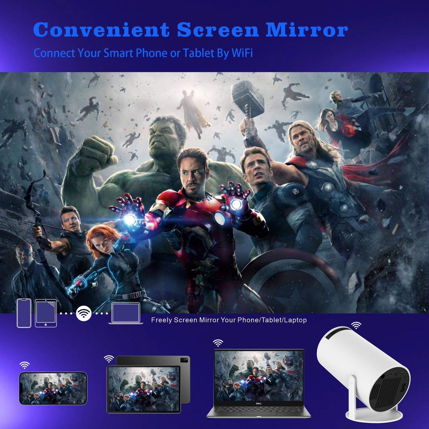 Grabio™ Smart 4K Projector